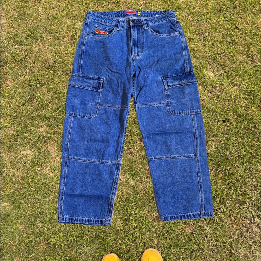 Zumiez Blue Denim Cargo Jeans